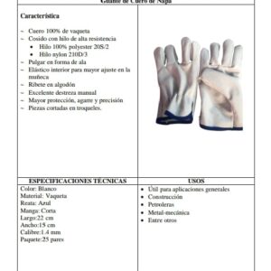 GUANTES DE CUERO DE NAPA