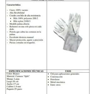 GUANTES PARA SOLDAR CUERO REFORZADO