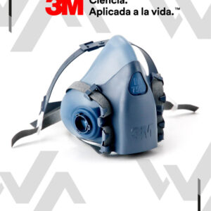 RESPIRADOR MEDIA CARA 7502 DE 3M