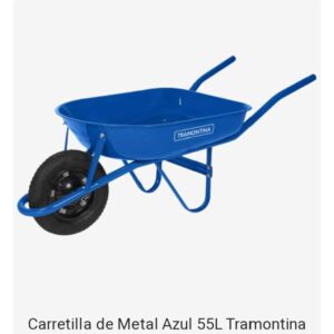Carretilla de Metal Azul 55L Tramontina