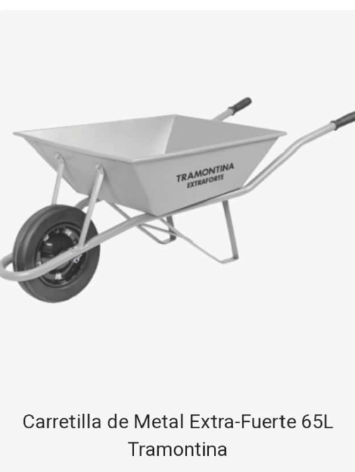 Carretilla de Metal Extra-Fuerte 65L Tramontina