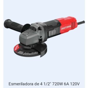 Esmeriladora de 4 1/2″ 720W 6A 120V Craftsman