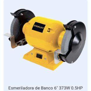 Esmeriladora de Banco 6″ 373W 0.5HP 3.1A 120V Stanley