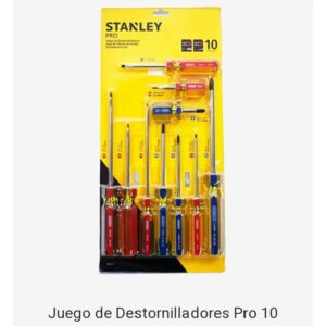 Juego de Destornilladores Pro 10 Piezas Stanley