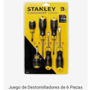 Juego de Destornilladores de 6 Piezas Cushion Grip Stanley
