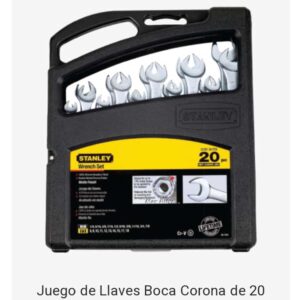 Juego de Llaves Boca Corona de 20 Piezas Stanley