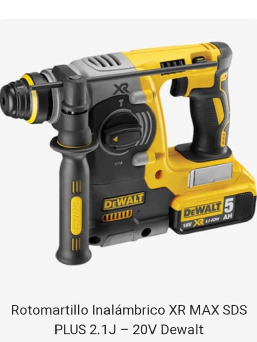 Rotomartillo Inalámbrico XR MAX SDS PLUS 2.1J – 20V Dewalt