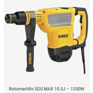 Rotomartillo SDS MAX 10.5J – 1350W Dewalt