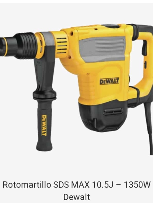 Rotomartillo SDS MAX 10.5J – 1350W Dewalt