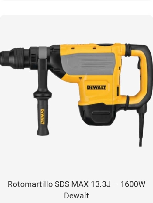 Rotomartillo SDS MAX 13.3J – 1600W Dewalt
