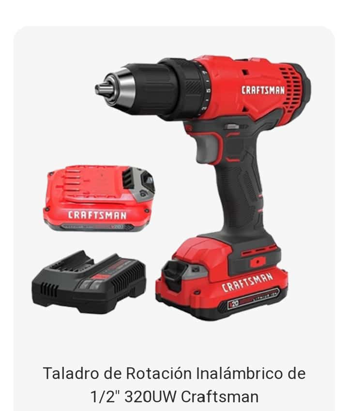 Taladro de Rotación Inalámbrico de 12″ 320UW Craftsman