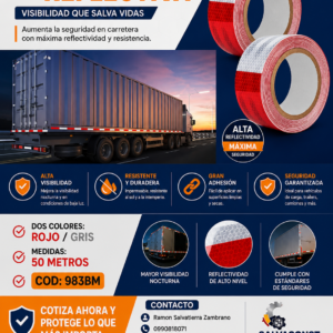CINTA REFLECTIVA 50 METROS