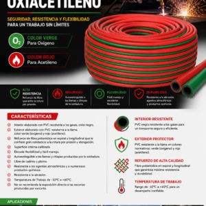 MANGUERA BITUBO PARA OXIACETILENO