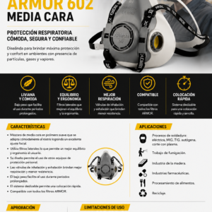 MASCARILLA MEDIA CARA ARMOR 602