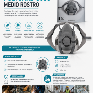 MASCARILLA MEDIO ROSTRO POLYGARD S600