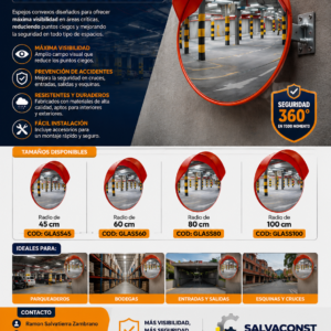 ESPEJO CONVEXO DE SEGURIDAD