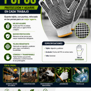 GUANTES DE ALGODON CON PUPOS